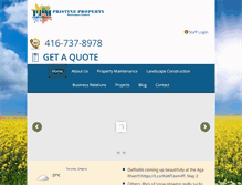 Tablet Screenshot of pristineproperty.ca